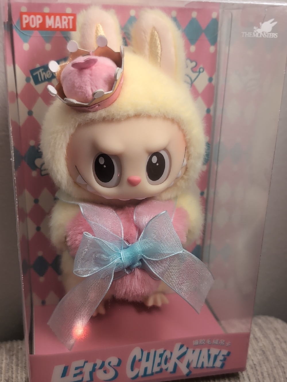⭐BNIB Labubu 'Lets Checkmate' Authentic PopMart Plush Pendant